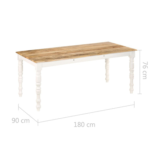 Maison Madeleine -  Dining Table 180x90x76 cm Solid Mango Wood